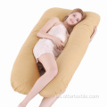 almohada grande en forma de U / almohada cómoda para el cuerpo embarazada